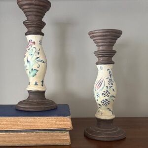 Vintage-Inspired Floral Candle Holders